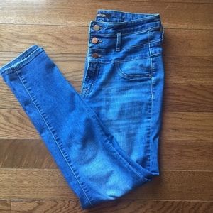Refuge high rise jeans (sz8)